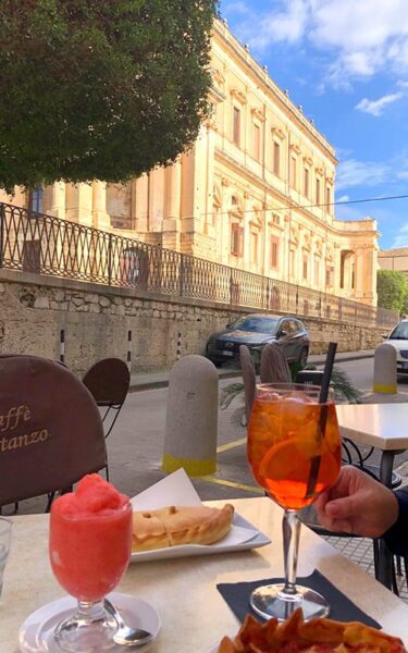 Fabiola Baquero's picture of Sicily: terrace with some drinks and snacks